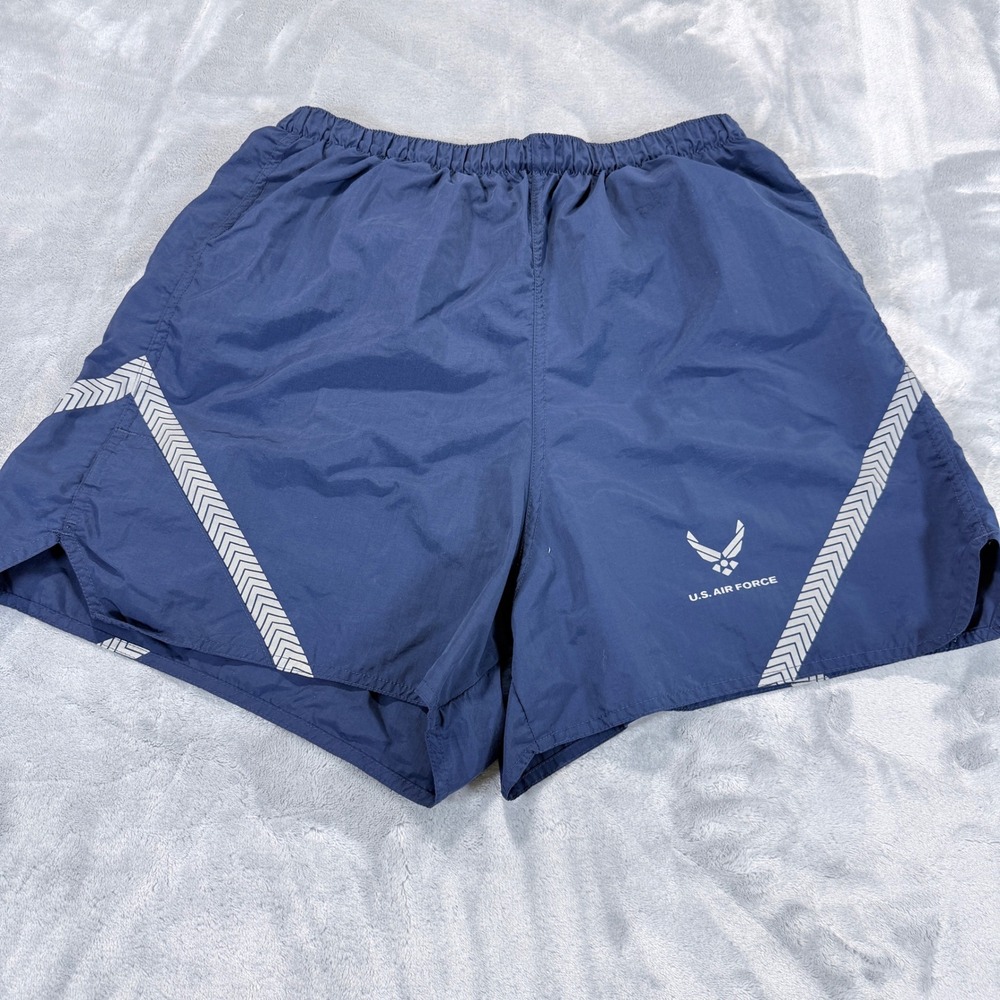US Air Force PTU Physical Training Shorts ‎ Blue Reflective XXL 8415-01-518-4761